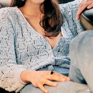 NWT Sézane Annette Jumper Light Blue Size M